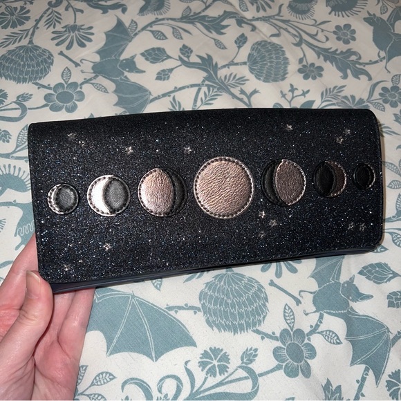 Kate spade moon phase clutch lunar sparkle evening glitter - Picture 1 of 6